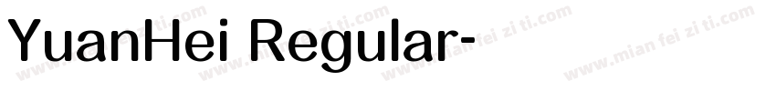 YuanHei Regular字体转换
